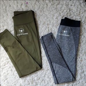 Size small just strong green leggings